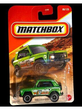 Matchbox 2026 MBX Field Car 6 1:64 Die Cast Off Road Utility Vehicle